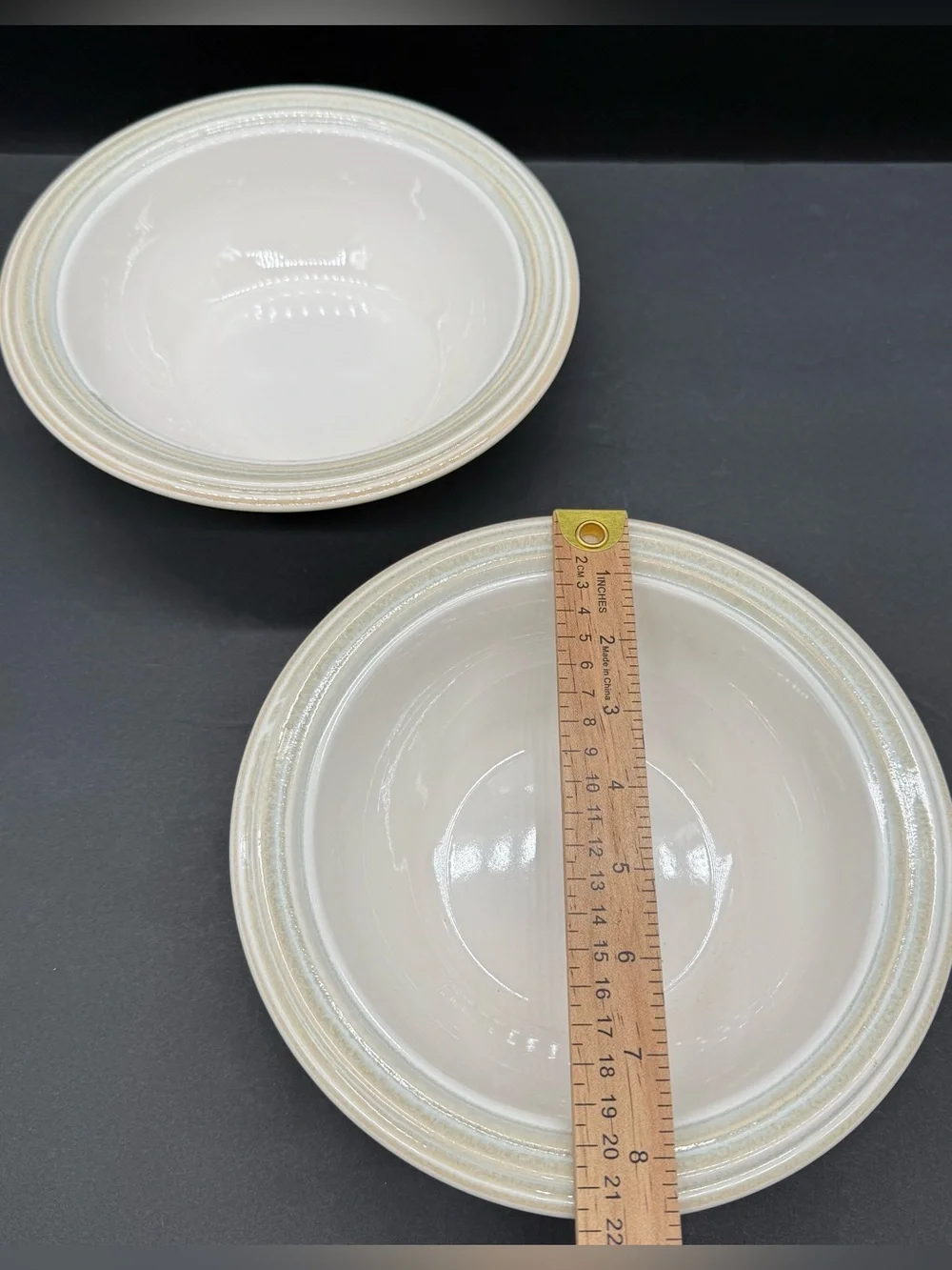 Pfaltzgraff Cappuccino Medium Serving Bowls 8 1/2” Rare Vintage Set Of 2